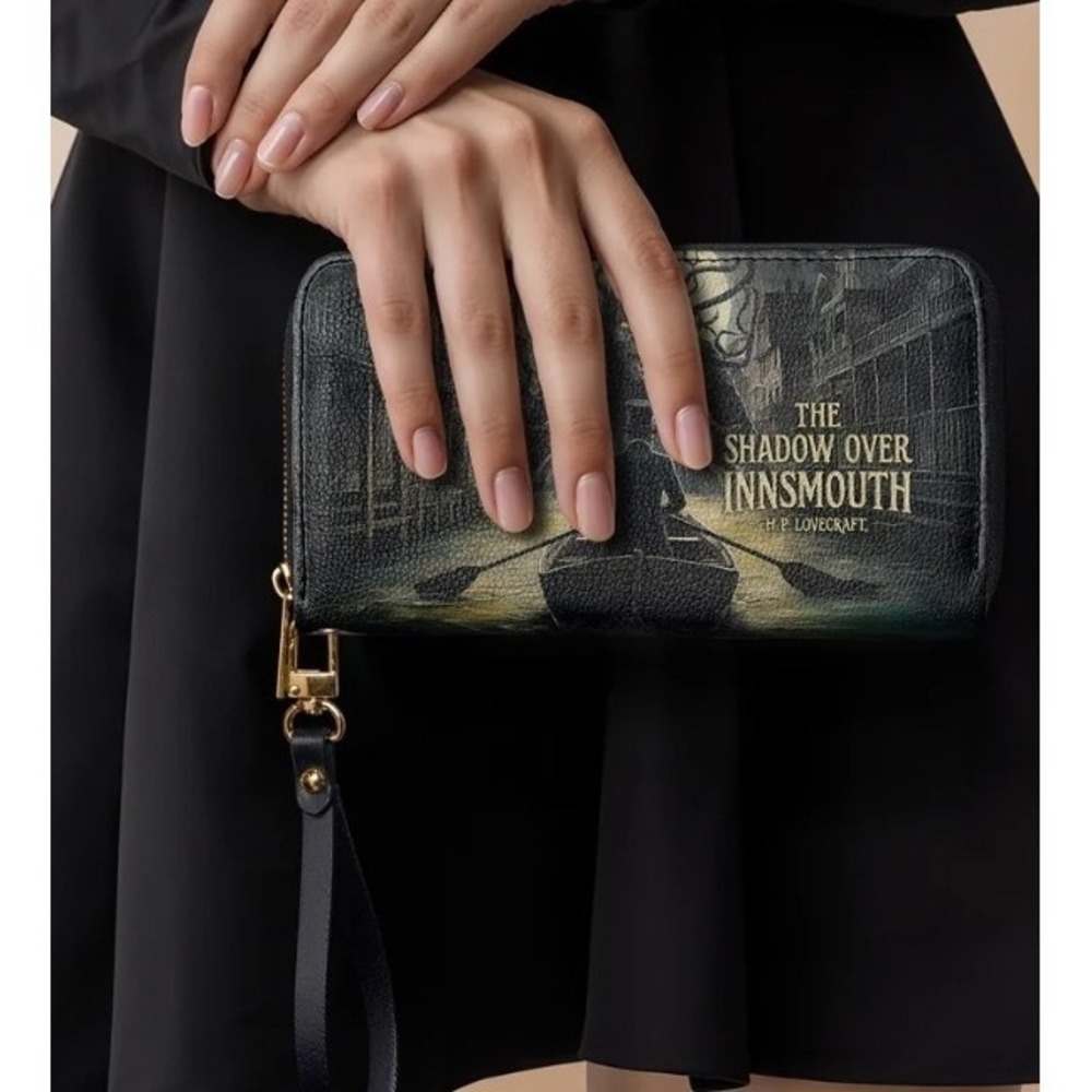 The Shadow Over Innsmouth Wallet Goth Halloween New NWT Grunge Lovecraft Cthulhu - Picture 2 of 4